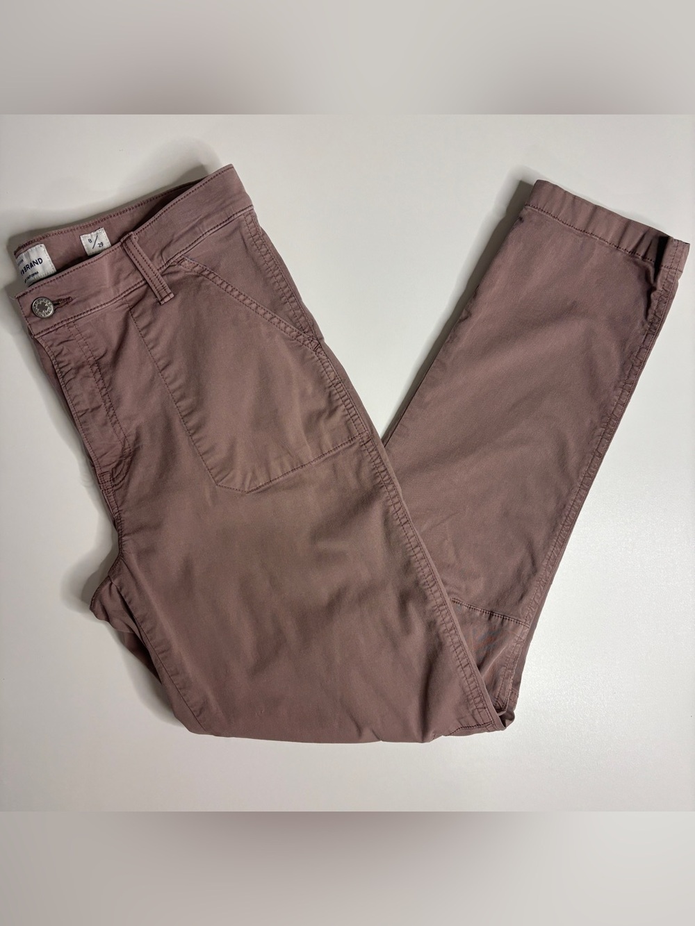 Lucky Brand Mauve Cargo Skinny Pants Utility Stretch Casual Boho Size 8
